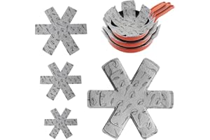 JTDEAL 9 Pcs Pot and Pan Protectors 3 Different Sizes Pan Separators Pads Anti-Scratch Pan Pot Protectors Non-Slip Pot Dividers Pads Stacking Pan Protectors for Protecting and Separating Pot and Pan