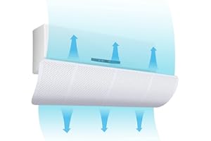 MBOOM Deflector de aire acondicionado de malla, panel de viento inverso del aire acondicionado, protector de aire acondicionado, evite soplar el aire acondicionado directamente, 90x27cm