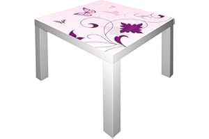 Stikkipix Pink-World Möbelsticker/Aufkleber für den Tisch Lack von IKEA - IM43 - Möbel Nicht Inklusive