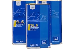 ‎ATE ATE 3X ORIGINAL Bremsflüssigkeit Brake Fluid SL.6 DOT 4 5 Liter / 03.9901-6403.2
