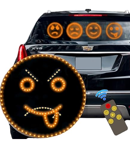 Luci A LED Per Auto Con Telecomando - 2 In 1, Emoticon E Luci Dita, 154 LED - Foto 5