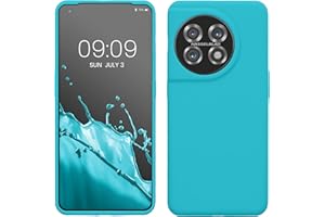 kwmobile Carcasa Compatible con OnePlus 11 Funda - Case TPU y Silicona antigolpes - Apto Carga inalámbrica - Glaciar Cool