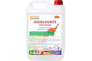 Disolvente Universal Proquimar | Disolvente, Diluyente y Limpiador | Pintura, Esmaltes, Barnices, Limpieza de herramientas | 5 Litros