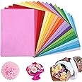 200 Sheets of Tissue Paper, Coloured Tissue Paper, A4 Transparent Coloured paper, 20 Colours, Sheets Tissue Paper, Coloured Tissue Paper for Wrapping Gifts, Crafting and Decorating