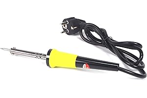 SF SANFOR Blíster Soldador con toma de tierra T/T de 40W 220V | Punta fina | Negro | Talla única