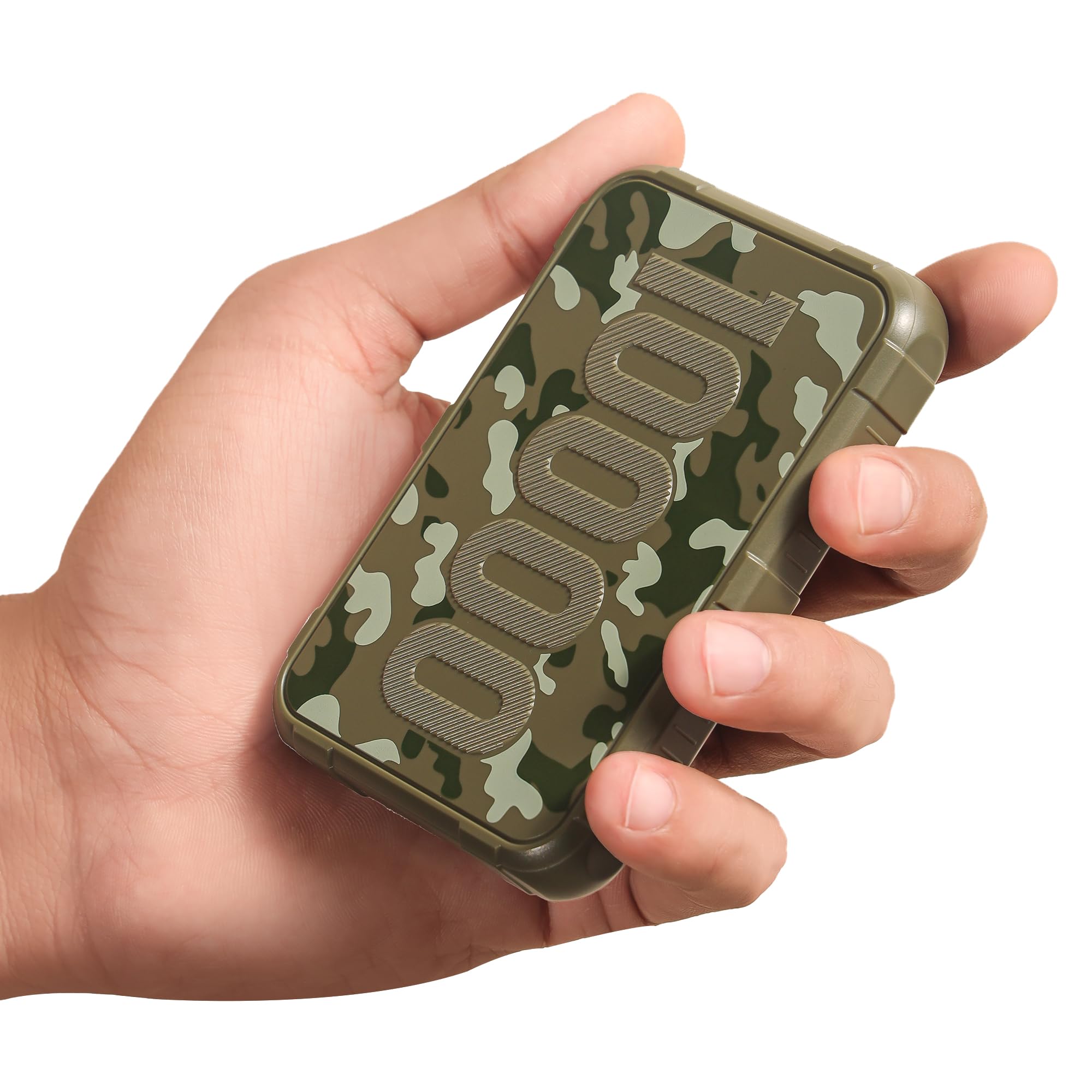 Ambrane 10000mAh Power Bank, Rugged & Slim, 22.5W Fast Charging, Compact & Travel-Friendly, USB & Type-C Output, PD & QC, Compatible with iPhone, Samsung, Oneplus & All Android (Force 10K, Dark Green)