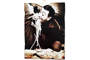 KUSTOM ART Cuadro cuadrado estilo vintage Totò de colección, impresión sobre madera