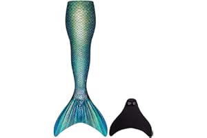 FOLOEO Meerjungfrau Kostüm für Kinder, Teenager & Erwachsene – Fantasie-Outfit mit Flossen-Look für Karneval, Cosplay & Fotoshooting – Größen 110–150 & S/M/L – Nur zur Verkleidung