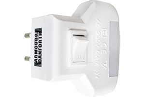 ARMOUR & DANFORTH Armour&Danforth TMX2824 Punto Luce LED con Interruttore, 1 W, 230 V, Bianco