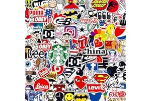 YANGSIW 100Pcs Music Laptop Stickers for Adults - Rock Band Waterproof Vinyl Stickers for Guitar, Laptop, Rock and Roll Decals for IPad, Bass, Skateboard, Heavy Metal