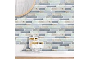 ALWAYSPON Wall Tile Transfers Sticker for Home Decor, Peel & Stick self-Adhesive splashback, Tile Decals for Living Room Kitchen Bathroom Decor, 9 Pieces