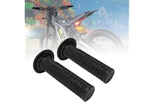 JFG RACING Motorrad Lenkergriffe,Griffgummi Lenker Griffe rutschfest für Electric Bike Sur Ron Light Bee S/X Schwarz