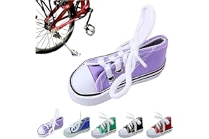 Caduola Personalized Moto Foot Support,Small Shoe Motorbike Side Stand Kickstand Extension Pad,1 x Motorcycle Stand Cute Mini Canvas Shoes Side Stand Motorcycle Accessories (Purple)