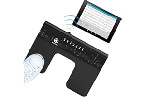 GWAEPU Bluetooth Page Turner Pedal: Bluetooth Fußschalter 6 Modi für Tablets Smartphones Wiederaufladbar Lautlos für Musiker Pianist zu Instrumente Spielen oder Prompten (ABS)