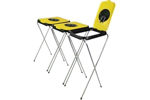 BigDean 3X Müllsackständer SwingFix GELB 120L Blauer Gelber Sack Einer Mülleimer Müllbeutelständer Müllsackhalter 120L