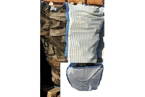 BIGLE Holzbag Holz Big Bag mit Sternboden * speziell für Brennholz * Holzbag, Brennholzsack * 100x100x120cm * Holz trocknen + transportieren