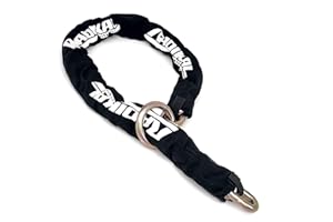 Radikal RK14120L Catena antifurto per moto, scooter, diametro 14 mm, con sistema di laccetto e lunghezza 120 cm, nero