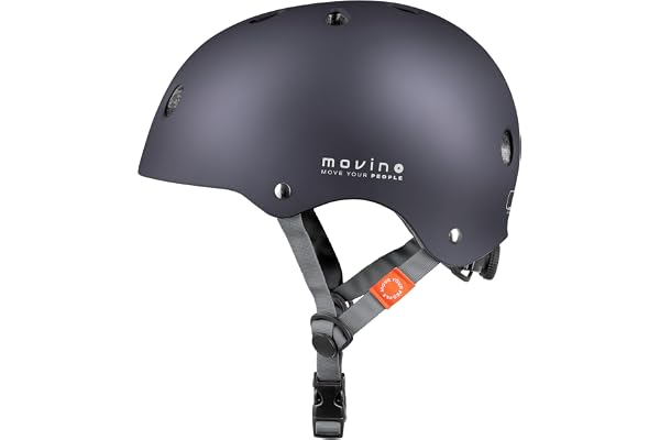 Movino Element cykelhjälm för barn och ungdomar – justerbar 55-58 cm, storlek M – ABS och EPS, 11 ventilationsöppningar – för cykel, inlines, sparkcykel och skateboard