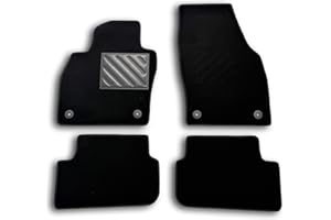 MTC AUTOMOTIVE Alfombrillas para Seat Ibiza V Desde 2017-, A Medida, Antideslizantes, Talonera de Goma Reforzada, Botones de Fijación