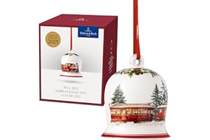 Villeroy & Boch - Annual Christmas Edition Jahres-Glocke 2025 Bunt, Glocke Weihnachten, Baumschmuck, Deko Weihnachten, Weihnachtsdekorationen, Sammlerstück, Premium Porzellan
