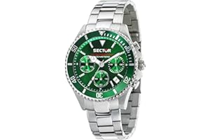 Sector No Limits Orologio da uomo, Collezione Sector 230, movimento al quarzo, cronografo, in acciaio - R3273661006