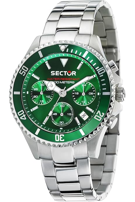Sector No Limits Herren Analog Quartz Uhr mit Stainless Steel  