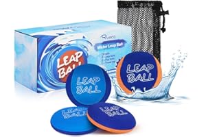 Ryaco Leap Balle Rebondissante à l'eau-4 Pack Bouncing Ball Jouets de Plage pour Tous Les âges Plaisir Extrême dans l'eau avec Vos Amis et Votre Famille à La Plage sur Le Lac