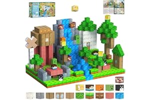 HISHOPTOY Blocs de Construction magnétiques 108 pièces Enfants à partir 3 4 5 6 7 8 Ans Cadeau d'anniversaire pour garçons Filles Jouets Montessori créatifs Enfants Monde la
