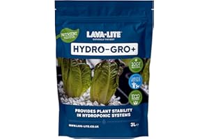 Lava-Lite Hydro-Gro+ Hydroponic Media Aquaponics Media Perfect for Growing Healthier Plants with Our Premium Hydroponic Medium, Available in 1 Litre or 3 Litres (3 Litres)
