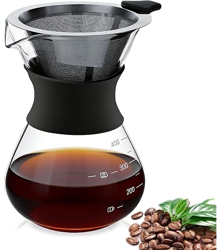 Gocciolatore Per Caffè Laiyeoy In Acciaio Inox – Filtro Riutilizzabile A Doppia Maglia Per Una Tazza Perfetta
