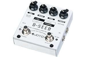 JOYO Audio D-seed - Pedal multiefecto para guitarra (retraso, dual)
