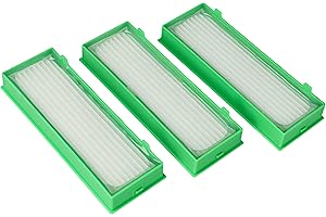 vhbw Set de 3x filtro aspiradora compatible con Vorwerk Kobold VR200, VR-200, VR300, VR-300 aspiradora - Filtro HEPA para alergias