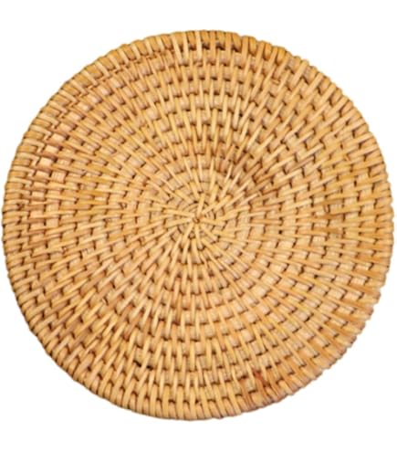 Le napperon jute tressé fleur bordure colorée | Maison | Napperons | Cuisine et salle à manger