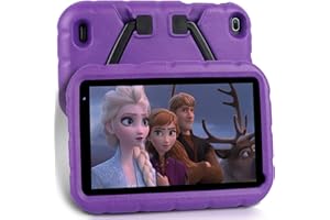 Oangcc Tablette pour Enfants Android 11 tablettes Enfant certifiée par GMS GMS,2 Go RAM 32 Go ROM (TF 128G), Quad Core/WiFi/Double caméra Kid-Proof Étui pour Tablette pour Enfants éducatifs -Violet