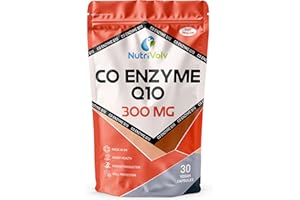 NUTRIVOLV Co Enzyme Q10 300mg Heart & Brain Health Care | High Absorption Promo Pack | 30 Capsules
