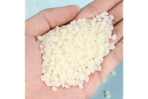 VABNEER White Beeswax Pellets, Natural Candle Wax Pellets Ideal for Candle Making Applications(1000g)