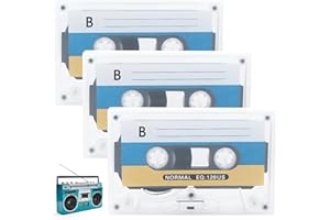 Deilonie Blank Cassette Tapes, 3 Pcs, 90 Min Recording Time, Blank Audio Cassettes for Car Stereo Systems or Other Devices