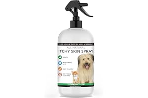 THE HEALTHY DOG CO All Natural Spray per Prurito e Ferite di Cani e Gatti | Spray Cutaneo Antiprurito per Animali | Aiuta nel Trattamento di Prurito, Lesioni e Ferite | Sicuro, Antimicotico e Antisettico