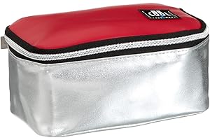 alfi 0007767000 - Astuccio Termico Be Cool, Misura M, capacità: 1,5 l, Argento/Rosso