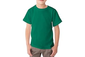 Looks Divine Gift Kids T-Shirt Crew Neck Short Sleeve Boys Cotton T-Shirt Plain Tops for Childerns