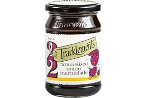 Tracklements Caramelised Onion Marmalade, The Ideal Condiment for Cheeses, Pates and Terrines or Partnered with Burgers and Hot Dog's| Gluten Free, Vegetarian and Vegan Friendly, 345g Jar
