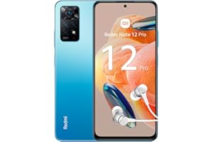 Xiaomi Redmi Note 12 Pro 4G - Smartphone de 6+128GB, Pantalla de 6,67" AMOLED FHD+ 120Hz, Qualcomm Snapdragon 732G, Triple cámara de 108MP, Turbo Charge de 67W, Azul (Versión ES + 3 años de garantía)