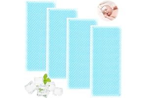 QINGLEE 40 Piezas Parches para el Enfriamiento del Gel de, Bolsa Gel Frio, De Parche de Alivio de De Refrigeración, Refresca en Verano, Alivia el Dolor de Cabeza, Alivia la Fatiga, Refresca
