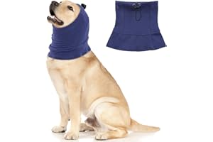 Hjyokuso Snood dla psa, pokrowce na uszy dla psa do suszenia kąpieli, pielęgnacji, łagodzenia lęku przed hałasem, ochraniacze uszu dla psa, kota uspokajający kaptur, nauszniki dla psa do fajerwerków,