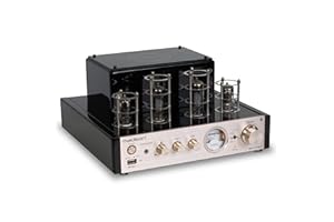 MADISON - MAD-TA10BT - Amplificateur stéréo à Tubes avec Un Design Vintage avec Bluetooth - 2 x 25W - Rose Gold brossé