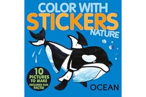 Color with Stickers: Ocean: Create 10 Pictures with Stickers!