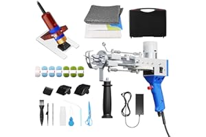 Fdlscpem 2024 Upgrade Rug Tufting Gun with Carpet Trimmer Kit, Rug Tufting Kit with Tufting Cloth, 2 in 1 Cut & Loop Pile Carpet Gun and Carving Clippers, Carpet Gun Machine kit for Beginners