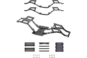 YFGXFXF RC Frame Chassis Kit, Carbon Fiber LCG Chassis Rails, Cheater Rigs Frame Rails, Gen2 Lightweight Thickened for 1/10 RC Rock Crawler Axial SCX10 I II Element Enduro (Gen2 LCG Chassis Kit)
