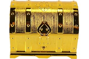 Nicear Piratskattkista Caribe Barnfödelsedag Bröllopslåda Låsbar med lock och lås med nyckel för födelsedagspresenter