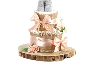 DUBISTDA -WINDELTORTEN- Torta di pannolini TUTTI I giovani | per la nascita (2 piani, albicocca)